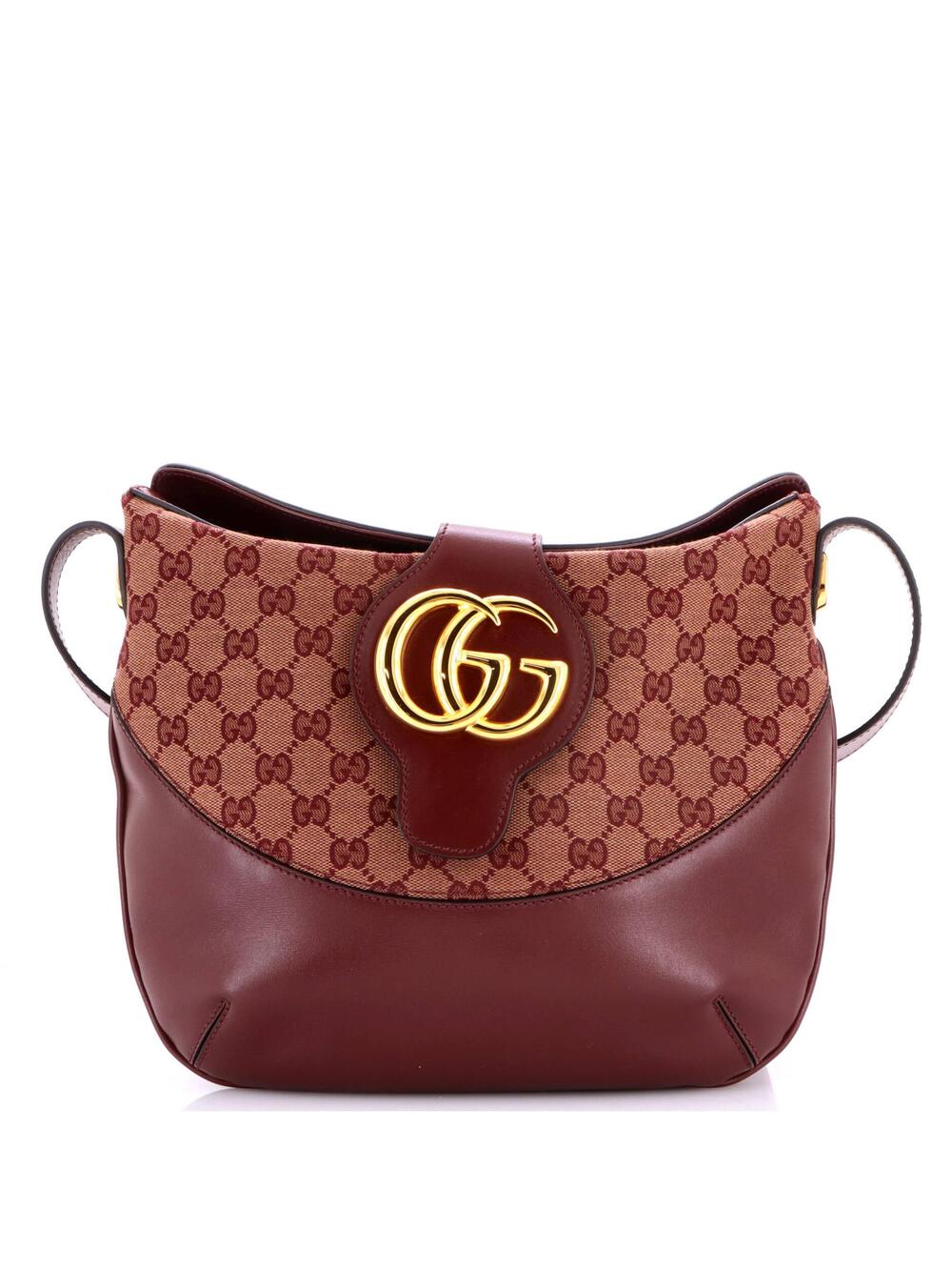 Gucci Arli Crossbody Bag Leather And Gg #285778G12B